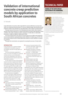 Validation of international concrete creep prediction models by application to South African concretes