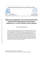 Higgs boson production cross-section measurements and their EFT interpretation in the 4ℓ decay channel at √𝒔 =13 TeV with the ATLAS detector
