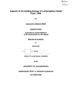 Aspects of the feeding biology of Lamproglena clariae Fryer, 1956