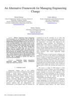 An alternative framework for managing engineering change