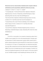 Microstructure and wear characterization of aluminum matrix composites reinforced with industrial waste fly ash particulates synthesized by friction stir processing
