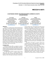 A sustainable model for problem based learning in a South African school