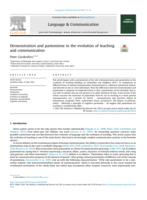 Demonstration and pantomime in the evolution of teaching and communication