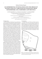 An experimental investigation into the origin of incised lines on a 4000-year-old engraving from Wonderwerk Cave, Northern Cape Province