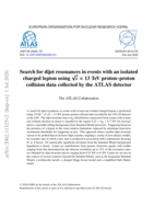 Search for dijet resonances in events with an isolated charged lepton using √s = 13 TeV proton–proton collision data collected by the ATLAS detector