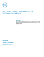 Dell customized VMware ESXi 6.5 Upgrade scenarios.pdf