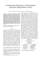 Computational modeling of a smart impeller actuated by shape memory alloys