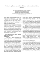 Sustainable hydrogen generation substrates, catalysts and methods : an overview