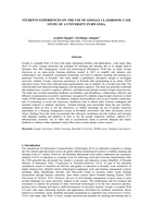 Students experiences on the use of google classroom : case study of a university in Rwanda