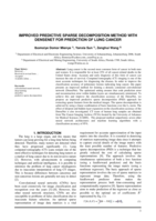 Improved predictive sparse decomposition method with DenseNet for prediction of lung cancer