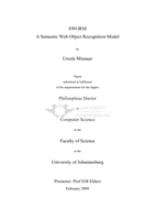 SWORM : a Semantic Web Object Recognition Model