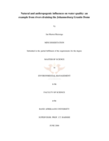 Natural and anthropogenic influences on water quality: an example from rivers draining the Johannesburg Granite Dome