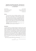 "Making history familiar" : the past in service of self-awareness and critical citizenship