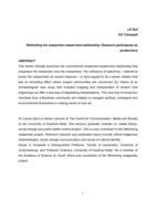 Rethinking the researcher-researched relationship : research participants as prodsumers