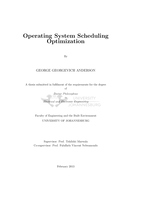 Operating system scheduling optimization