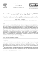 Numerical analysis of the flow pathlines in thermo-acoustic couples