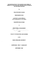 An investigation of the sources and forms of conflict in two selected tertiary institutions in the Gauteng Province