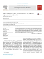 Critical pedagogies of place : educators' personal and professional experiences of social (in)justice