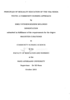 Principles of sexuality education of the Vha-Venda youth : a community nursing approach