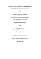 The application of Belbin's team role theory in information service enterprises