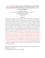 Semi-empirical characteristics of modified lognormal DSD inputs using rain rate distributions for radio links over the African continent