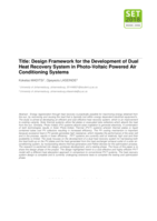 Design framework for the development of dual heat recovery system in photo-voltaic powered air conditioning systems