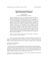 State-ordered internet shutdowns and digital authoritarianism in Zimbabwe