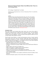 Removal of natural organic matter from different raw waters by ion exchange resins