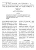 Exploring the roles and contributions of Industrial Pscyhologists in South Arrica against a multi-dimensional conceptual framework (Part 2).