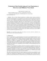 Prediction of dust particle-induced cross polarization at microwave and millimeter wave bands