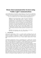 Home intercommunication system using visible light communications