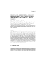 High value-added metal-organic frameworks from polyethylene terephthalate waste as linker source