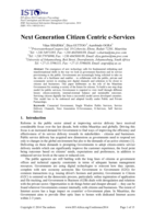 Next generation citizen centric e-services