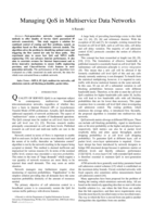 Managing QoS in multiservice data networks