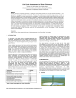 Life cycle assessment of solar chimneys