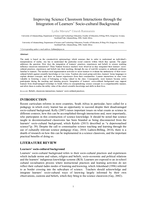 Improving science classroom interactions through the integration of learners’ socio-cultural background