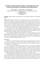 The effect of polymer emulsion addition on the setting time, crack formation and strength of cementitious patch repair mortars