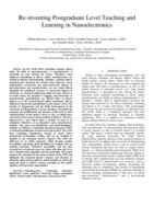 Re-inventing postgraduate level teaching and learning in nanoelectronics
