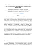 Facile fabrication of vanadium sensitized silver titanium oxides (V-Ag/TiO2) photocatalyst nanocomposite for pollutants removal in river water