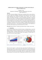 Improvement of energy efficiency in induction furnace using foaming slag.