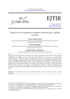 Analysis of convergence in transport infrastructure: a global evidence