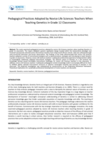 Pedagogical Practices Adopted by Novice Life Sciences Teachers When Teaching Genetics in Grade 12 Classrooms
