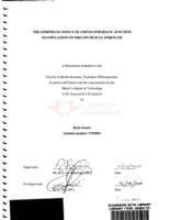 The immediate effect of cervicothoracic junction manipulation on triceps muscle strength