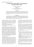 A normative instrument for assessing the mentoring role.
