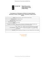 Convergence or divergence patterns in global defence spending : further evidence from a nonlinear single factor model