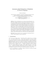 Automata-aided estimation of similarity in novice programs