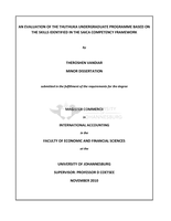 An evaluation of the Thuthuka undergraduate programme based on the skills identified in the SAICA competency framework