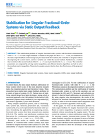 Stabilization for singular fractional-order systems via static output feedback