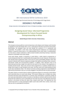 Designing social value : informed programme development for future-focused social entrepreneurship in Africa