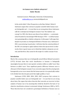 Are human races cladistic subspecies?